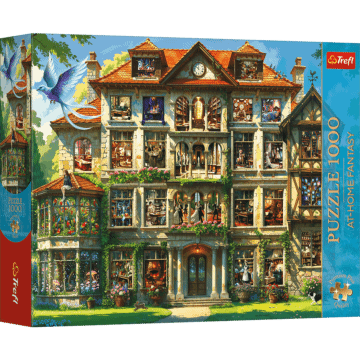 Puzzle Premium Plus Quality At-Home Fantasy 1000 el. Rezydencja pełna sekretów - opakowanie 