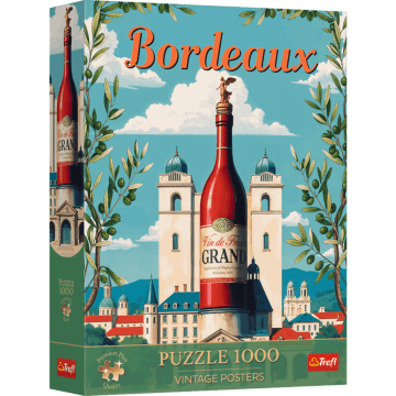 Puzzle Premium Plus Quality Vintage Poster 1000 el. Bordeaux, Francja - opakowanie 