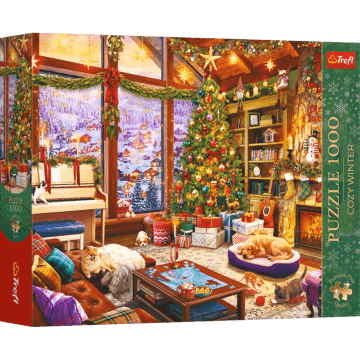 Puzzle Premium Plus Quality Cozy Winter 1000 el. Świąteczny wieczór - opakowanie