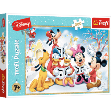 Puzzle 200 el. Mickey Mouse Świąteczny Czas - opakowanie