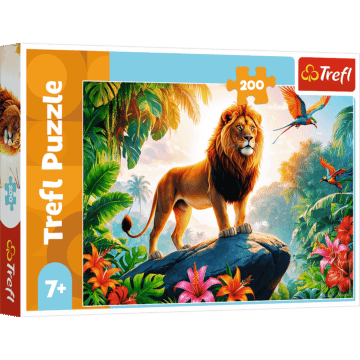 Puzzle 200 el. Król dżungli