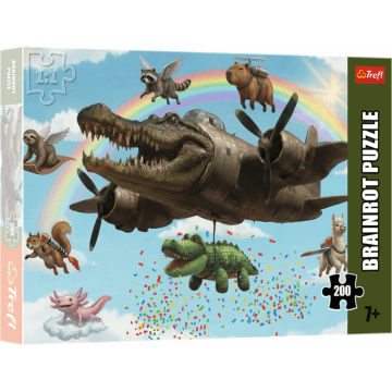 Puzzle 200 el. BrainRots, Bombardino Crocodilo - opakowanie