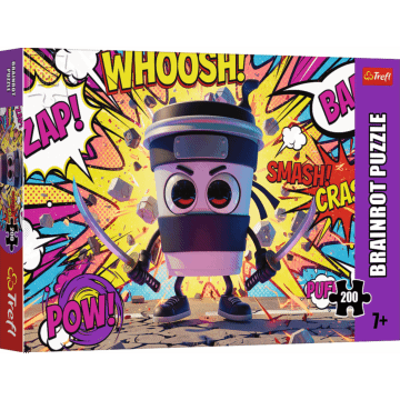 Puzzle 200 el. BrainRots, Cappuccino Assassino - opakowanie 