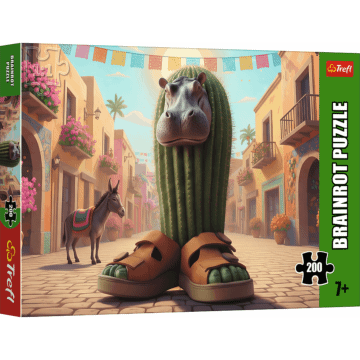 Puzzle 200 el. BrainRots, Il Cacto Hipopotamo - opakowanie 