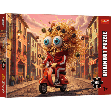 Puzzle 200 el. BrainRots, Bungoletti Spaghettini - opakowanie 
