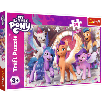 Opakowanie puzzli 24 Maxi Kucyki Pony Wesoły dzień kucyków