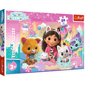 Puzzle 24 Maxi Koci Domek Gabi, Koci świat Gabby