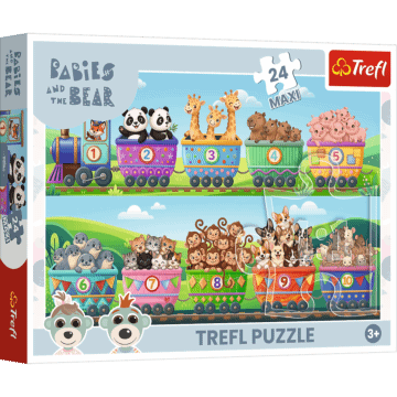 Puzzle 24 Maxi Bobaski i Miś, Świat małych przygód - opakowanie
