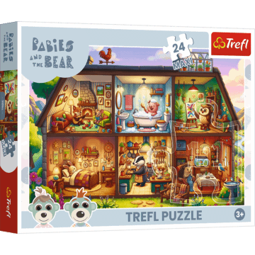 Puzzle 24 Maxi Bobaski i Miś, Futrzaste historie - opakowanie 