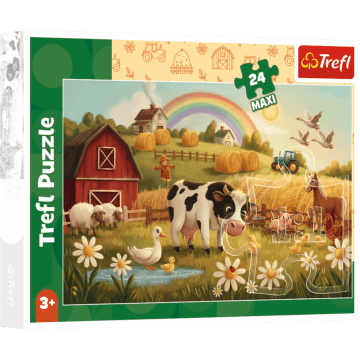 Puzzle 24 Maxi Krowa na farmie - opakowanie 
