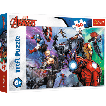 Puzzle Marvel 160 el. Zawsze gotowi bohaterowie - opakowanie