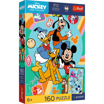 Puzzle 160 el. Mysia godzina + unikalny plakat - opakowanie
