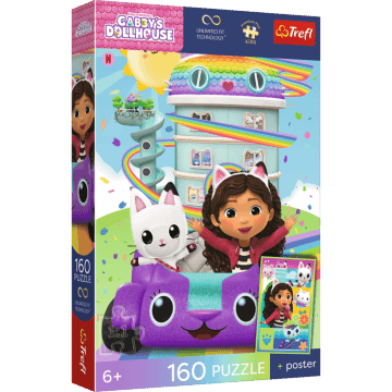 Puzzle 160 el. Piękna Gabby + unikalny plakat - opakowanie 