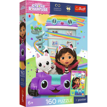 Puzzle 160 el. Piękna Gabby + unikalny plakat - opakowanie 
