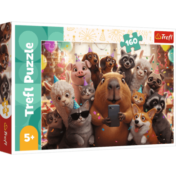 Puzzle 160 el. Słodkie selfie - opakowanie 