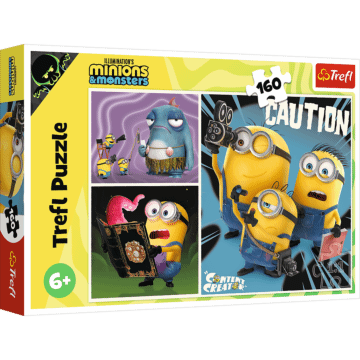 Puzzle Minionki 160 el. Historie Minionków - opakowanie 