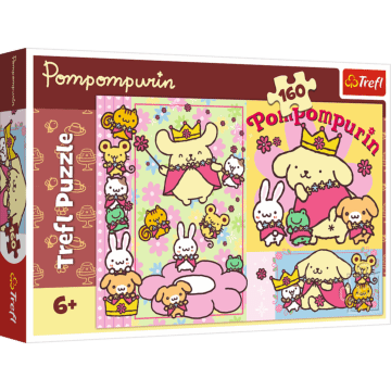 Puzzle 160 el. Sanrio, Pompompurin i najsłodszy dzień - opakowanie 