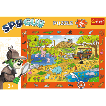 Puzzle obserwacyjne Spy Guy 24 el. Safari - opakowanie