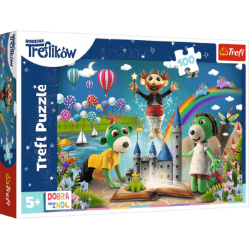 Bajkowy wieczór z Treflikami - Dobranoc, Trefliki na noc - puzzle 100 elementów od Trefl  - zdjęcie 1