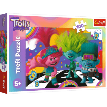 Puzzle Trolls Zabawne Trolle - przód opakowania