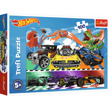 Puzzle Hot Wheels Pędzące Samochody od Trefl - opakowanie