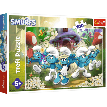 Puzzle Smerfy 100 el. Poznaj Smerfy