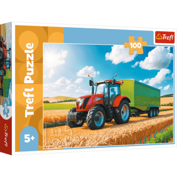 Puzzle 60 el. Traktor koparko-ładowarka - opakowanie