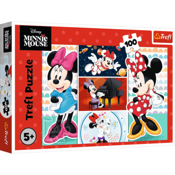 Puzzle Myszka Minnie 100 el. Zabawna Minnie - opakowanie