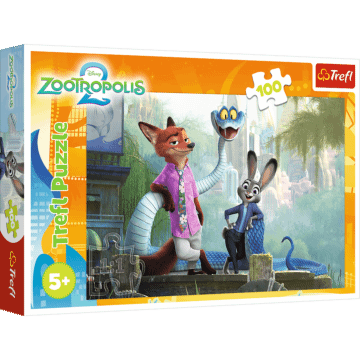 Puzzle Zootopia 100 el. Tajemnice Zootopii - opakowanie