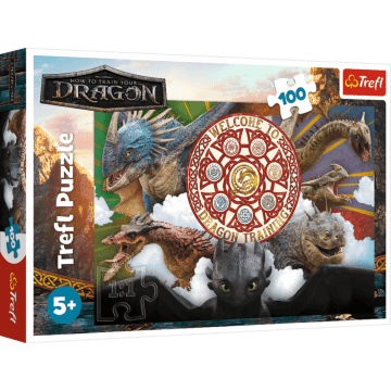 Puzzle Jak wytresować smoka 100 el. Smoki w akcji