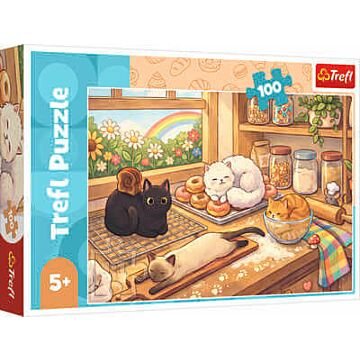 Puzzle 100 el. Kociaki łobuziaki - opakowanie 
