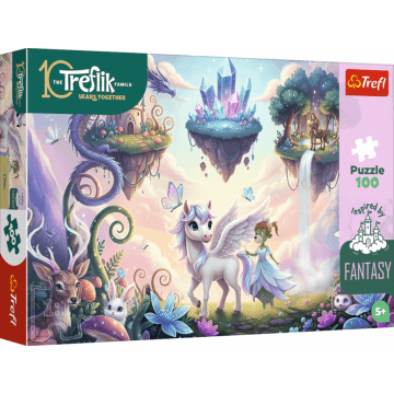 Puzzle Rodzina Treflików, Inspired By Fantasy 100 el. Magiczne światy - opakowanie 