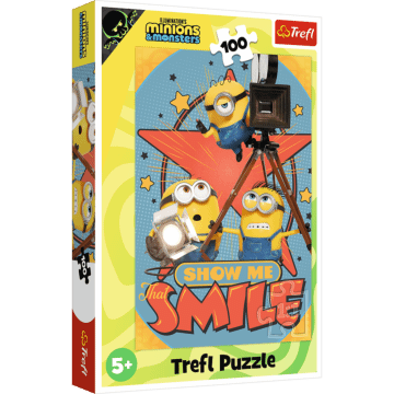 Puzzle Minionki 100 el. Minionki i potwory - opakowanie 
