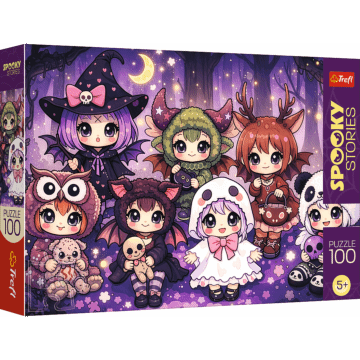 Puzzle 100 el. Spooky Stories - Leśna drużyna czarów - opakowanie 