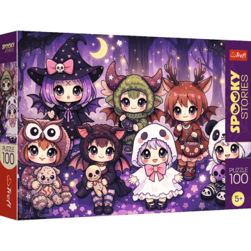 Puzzle 100 el. Spooky Stories - Leśna drużyna czarów - opakowanie 