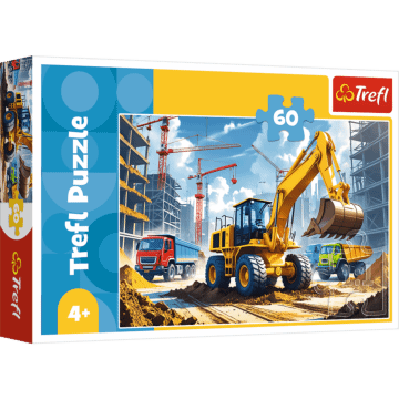 Puzzle 60 el. Traktor koparko-ładowarka