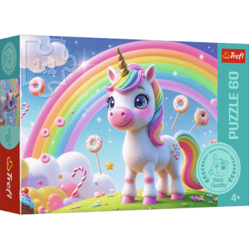 Puzzle 60 el. Cukierkowy świat