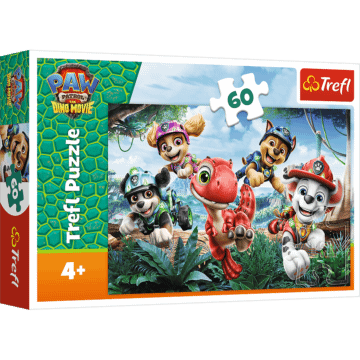 Puzzle Psi Patrol 60 el. Dinozaurom na ratunek - opakowanie 