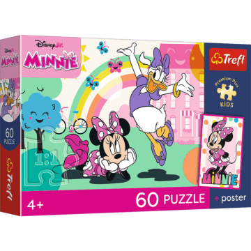 Puzzle 60 el. Minnie, Uśmiech Minnie + unikalny plakat