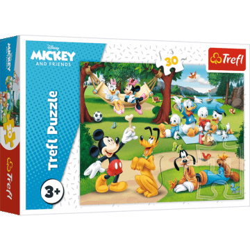 Puzzle 30 el. Myszka Mickey nad jeziorem - opakowanie 