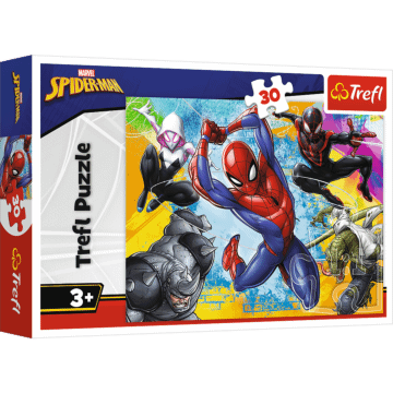 Puzzle Marvel 30 el. Kolory Spider-Man'a - opakowanie