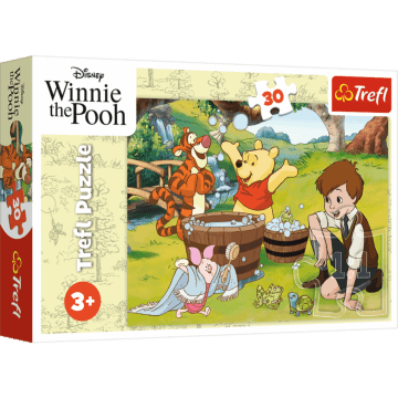 Puzzle Kubuś Puchatek 30 el. Dzień z Puchatkiem - opakowanie