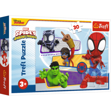 Puzzle 30 el. Odważny Spider-Man, Spiderman