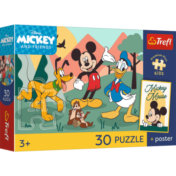 Puzzle 30 el. Bajkowe chwile + unikalny plakat - opakowanie 