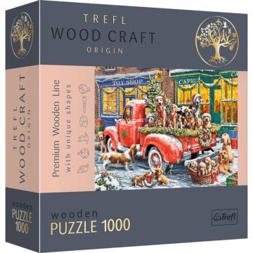 Puzzle drewniane 1000 el. Pomocnicy Świętego Mikołaja