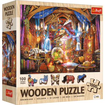 Puzzle drewniane 1000 el. Czarodziejska komnata - opakowanie