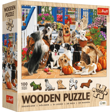 Puzzle drewniane 1000 el. Psia przyjaźń