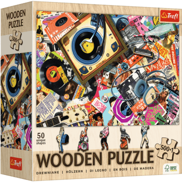 Puzzle drewniane 501 el. W świecie muzyki