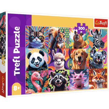 Puzzle 300 el. Zabawne portrety zwierząt