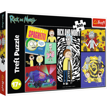 Puzzle Rick i Morty 300 el. Dziwne miejsce w galaktyce - opakowanie